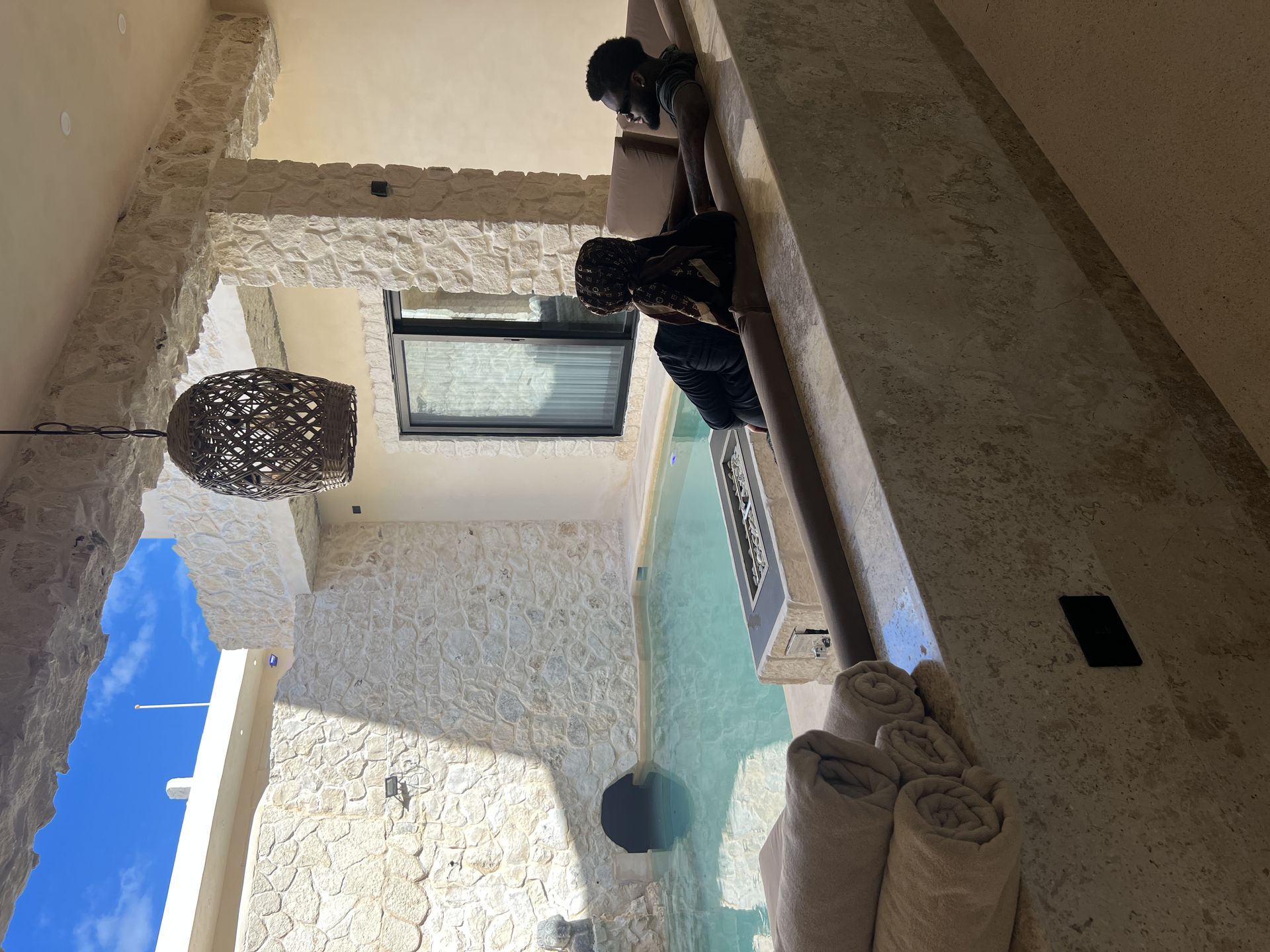 Entrada principal de Villa Aaktun, villa privada en Tulum